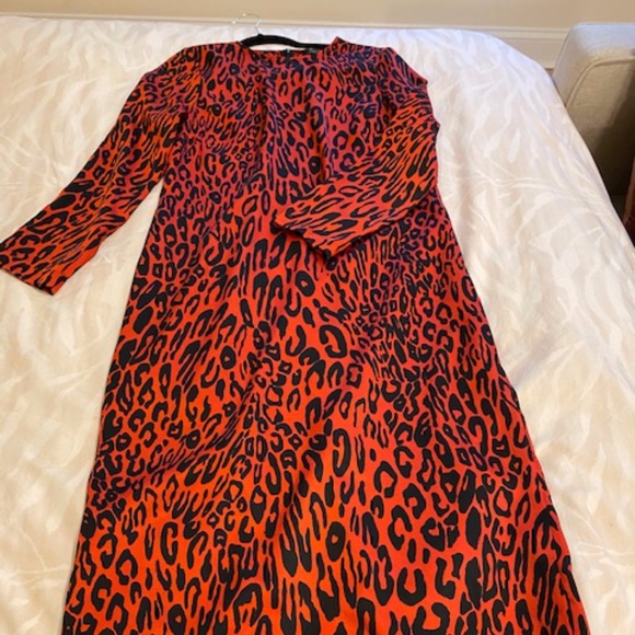 Red Leopard Print Dress - Picture 1 of 1